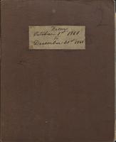 Caroline Crane Marsh Diary, October 1 - December 31, 1861
