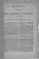 Proposed recognition of Cuba : speech of Hon. Charles W. Willard, of Vermont, in             the House of Representatives, April 9, 1869, in opposition to the resolution of sympathy             with the insurrection in Cuba.