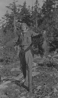 Herbert Wheaton Congdon with a porcupine
