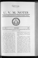 U.V.M. Notes vol. 03 no. 01