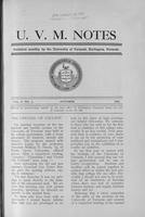 U.V.M. Notes vol. 09 no. 01