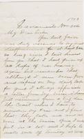 Edward C. Smith to Henrietta Fletcher, 1873 November 30 and Invoice for  [Hack Raymon?], 1873 December 1