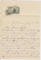 Lucy L[eland?] to Katherine Fletcher, 1885 July 8