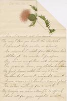 Willis Hubbard to Katherine Fletcher and Name Card, [circa 1885 February 14]
