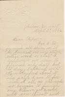 Katherine Fletcher to Andrew Craig Fletcher, 1886 September 27