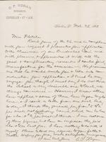 C.P. Hogan to Katherine Fletcher, 1888 March 28