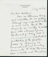 Letter to Mrs. C.G. (Ann) Austin, July 4, 1937