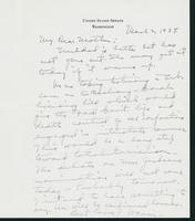 Letter to Mrs. C.G. (Ann) Austin, March 2, 1938