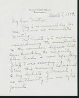 Letter to Mrs. C.G. (Ann) Austin, March 7, 1939