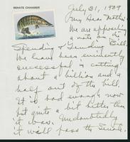 Letter to Mrs. C.G. (Ann) Austin, July 31, 1939