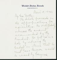 Letter to Mrs. C.G. (Ann) Austin, March 19, 1940