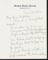 Letter to Mrs. C.G. (Ann) Austin, June 18, 1940