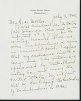 Letter to Mrs. C.G. (Ann) Austin, July 3, 1940