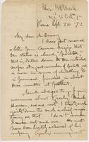 Letter from GEORGE PERKINS MARSH to JOHN NORTON POMEROY, dated                             September 26, 1872.