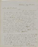 Letter from NORMAN WILLIAMS to GEORGE PERKINS MARSH, dated May                             5, 1858.