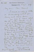 Letter from SPENCER FULLERTON BAIRD to GEORGE PERKINS MARSH,                             dated July 3, 1859.