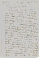 Letter from SPENCER FULLERTON BAIRD to GEORGE PERKINS MARSH,                             dated January 6, 1867.