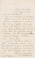 Letter from SPENCER FULLERTON BAIRD to GEORGE PERKINS MARSH,                             dated June 10, 1872.