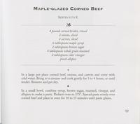 Maple-glazed corned beef