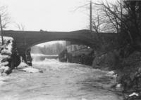 Bridge in front of Merrifield Mill and Dam, Williamsville, Vt.