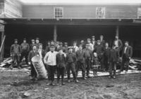 Workers in front of basket factory, Williamsville, Vt.