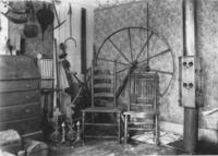 Interior of House with Spinning Wheel