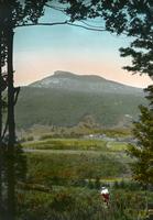 Couching Lion (Camel's Hump) - woman in the foreground