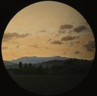 Sunset view of Mount Mansfield from the East