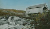 Dam and covered bridge near Lincoln, Vermont