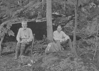 William Seymour Monroe and Eugene Berry at Shelter Rock, Bolton Mountain