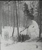 Cowles and Little in camp at Smugglers' Notch