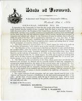 General order no. 19 ... It appearing to the Commander in Chief                             that the people of the State of Vermont are earnestly anxious, that the                             number of men, required from this State to serve for nine month