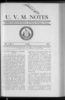 U.V.M. Notes vol. 04 no. 07