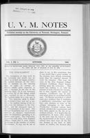 U.V.M. Notes vol. 05 no. 01