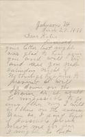 Joe [s.n.] to Katherine Fletcher, 1888 March 27