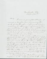 Letter to Mary N. Collamer, February 3, 1856
