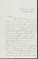 Letter to Mary N. Collamer, December 26, 1858
