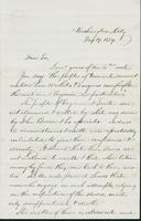 Letter to Mary N. Collamer, December 19, 1859
