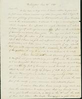 Letter to Doctor Eli Todd, January 30, 1820