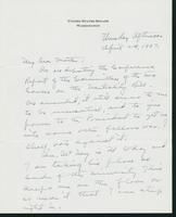 Letter to Mrs. C.G. (Ann) Austin, April 29, 1937