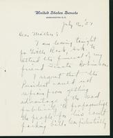 Letter to Mrs. C.G. (Ann) Austin, July 16, 1937