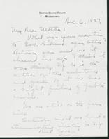 Letter to Mrs. C.G. (Ann) Austin, December 6, 1937