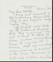 Letter to Mrs. C.G. (Ann) Austin, February 27, 1939