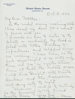 Letter to Mrs. C.G. (Ann) Austin, October 03, 1939