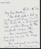 Letter to Mrs. C.G. (Ann) Austin, October 25, 1939
