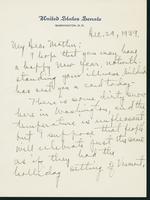 Letter to Mrs. C.G. (Ann) Austin, December 29, 1939