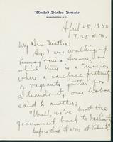 Letter to Mrs. C.G. (Ann) Austin, April 25, 1940