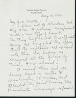 Letter to Mrs. C.G. (Ann) Austin, May 16, 1940