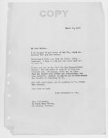Letter to Mrs. C.G. (Ann) Austin, March  11, 1932