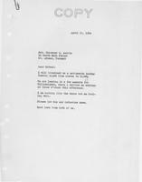 Letter to Mrs. C.G. (Ann) Austin, April  16, 1934